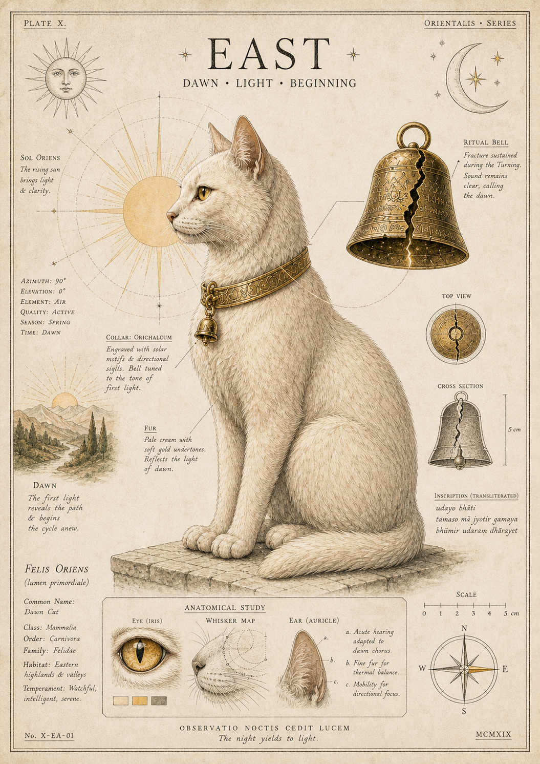 East, the dawn cat